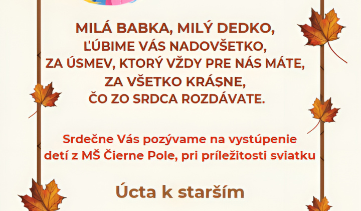 Aktuality / Mesiac úcty k starším - foto