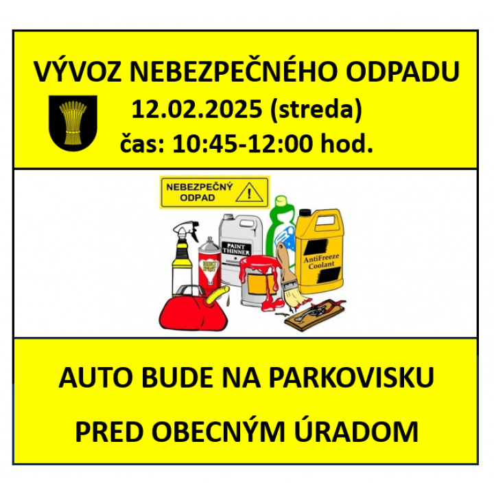 Vývoz nebezpečeného odpadu 12.02.2025